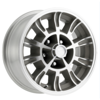 Legendary  Wheels 15 x 7 GT6 Wheel 5 on 4.5 BP, 4.25 BS, Clear Coat/ Machined