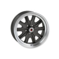 17 x 7 Legendary HB45 Alloy Wheel, 5 on 4.5 BP, 4.25 BS, 5 Lug Charcoal Machined