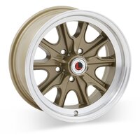 17 x 7 Legendary HB45 Alloy Wheel, 5 on 4.5 BP, 4.25 BS, 5 Lug Gold Machined