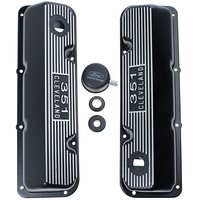 Ford Racing Valve Covers (302C 351C) Satin Black Finned
