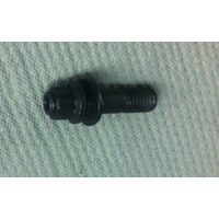 12 Point Flange Nut, Washer & Stud M10 x 1.25 Black Oxide - Set of 4
