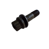 12 Point Flange Nut, Washer & Stud Set M10 x 1.25 Black Oxide - Single