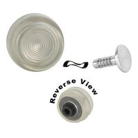 1968 - 1973 Mustang Window Crank Knob (Clear/Silver)
