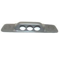 1964 - 1966 Mustang Dash Panel Speaker Grille Replacement Gauge Pod with Vents - Vinyl Covered Black - RHD