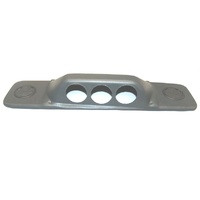 1964 - 1966 Mustang Dash Panel Speaker Grille Replacement Gauge Pod with Vents - Vinyl Covered Black - LHD