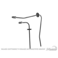 1966 Mustang Front Brake Line Set (Power Brakes) Steel