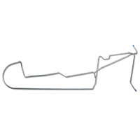 1964 - 1966 Mustang Shelby V8 Steel Tank to Pump Fuel Line 3/8" 1 Piece