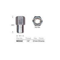 Mag Nuts Chrome 1/2 inch