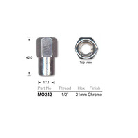 Mag Nuts Chrome 1/2 inch 