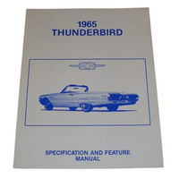 1965 Ford Thunderbird Specification and Feature Manual