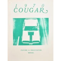1970 Mercury Cougar Feature and Specification Manual