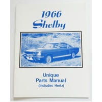1966 Shelby GT350/350H Unique Parts Manual