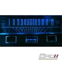 1964 - 1965 Mustang Dash LED Gauge Kit - Blue