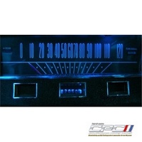 1964 - 1965 Mustang Dash LED Gauge Kit - Blue - Ultra Bright