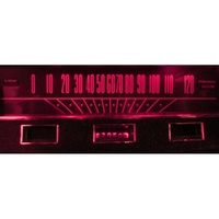 1964 - 1965 Mustang Dash LED Gauge Kit - Red - Ultra Bright