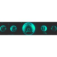 1965 - 1966 Mustang Dash LED Gauge Kit - Aqua