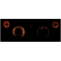 1967 - 1968 Mustang Dash LED Gauge Kit - Amber