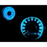 1967 - 1968 Mustang Dash LED Gauge Kit - Aqua