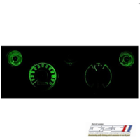 1967 - 1968 Mustang Dash LED Gauge Kit - Green