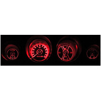 1969 - 1970 Mustang Dash Led Gauge Kit - Red