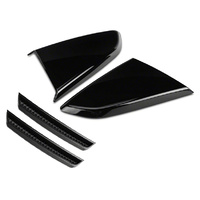 2015 - 2020 MP CONCEPTS MUSTANG QUARTER WINDOW SCOOPS - GLOSS BLACK