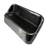 1967 - 1968 Mustang Radio Delete Blanking Plate - No Console - Chrome