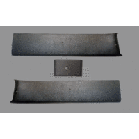 1965 - 1966 Mustang Fastback Upper Rear Roof Trim - 3 Pieces - Custom ABS