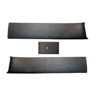 1965 - 1966 Mustang Fastback Upper Rear Roof Trim - 3 Pieces - Custom ABS