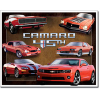 Camaro 45th Anniversary  Large Metal Tin Sign 31.7cm X 40.6cm Genuine American Made