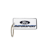 Late 1980's Style Ford Motorsport Metal Keychain - Repro