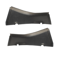 1965 - 1966 Mustang Fastback Upper Corner Trim Panels - Pair - Custom ABS