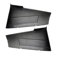 1967 - 1968 Mustang Fastback Upper Quarter Trims - Pair - Custom ABS