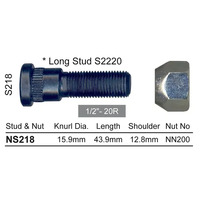 Wheel Stud & Nut 1/2" - 20