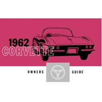 1962 Chevrolet Corvette Owners Manual