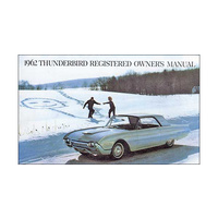 1962 Thunderbird Owners Manual