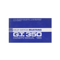 1965 Shelby Mustang Owners Manual