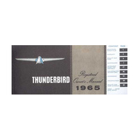 1965 Thunderbird Owners Manual
