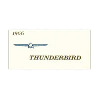 1966 Thunderbird Owners Manual