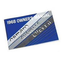 1968 Chevrolet Camaro Chevelle Chevy II Owners Manual