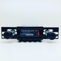 Platinum-Series Bluetooth AM/FM Radio Assembly for 1973-1979 Leyland Australia Mini - Black w/ Black Buttons