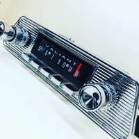 Platinum-Series Bluetooth AM/FM Radio Assembly for 1963-65 Chrysler Valiant AP5/AP6 - Chrome w/ Black Buttons