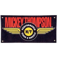 Mickey Thompson Tires Vinyl Banner 36" x 18" Black