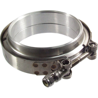 V Band Exhaust Clamp Stainless Steel - Interlocking 3.0"