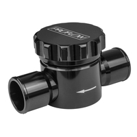 Coolant Filter Inline with Cap Billet Aluminium Black Anodised 1.5" Hose