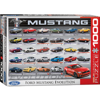 Mustang Evolution Jigsaw Puzzle 26.5" x 19.25" 1000 Piece