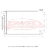 55mm Radiator (Camaro V8 67-69) Standard