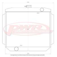 55mm Radiator (Mustang Cleveland V8 1967) Standard