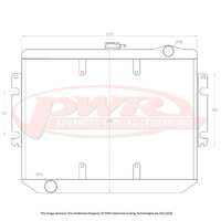 55mm Radiator w/ 16" SPAL Fan Mounts (Valiant CM 6cyl 78-81)