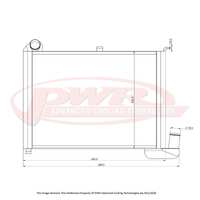 68mm Radiator (Corvette Stingray C2 V8 62-67)