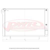 55mm Radiator (Corvette Stingray C3 V8 Auto 68-82)